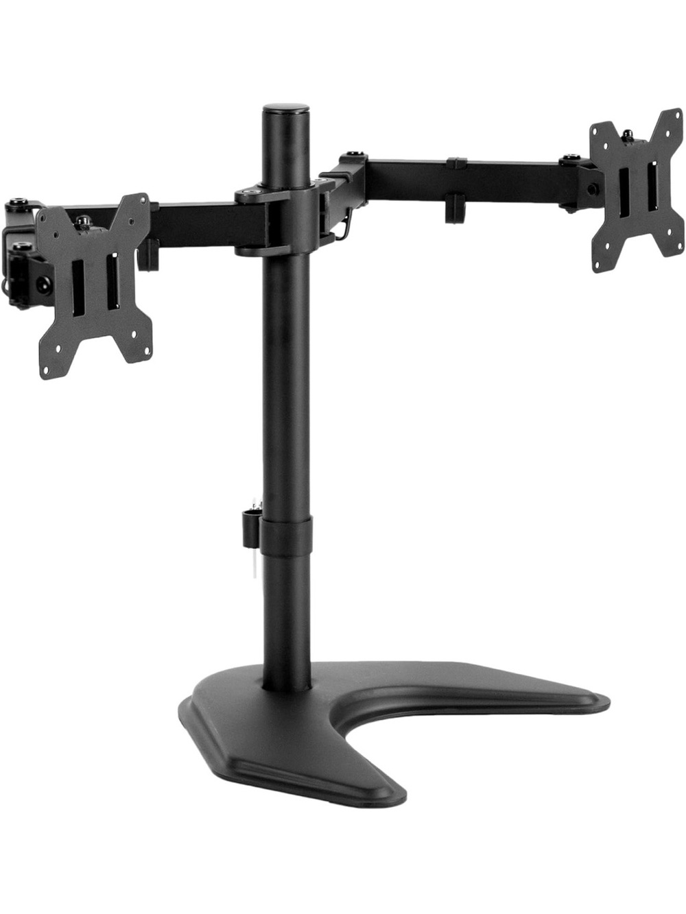 VIVO STAND-V002F Dual LED LCD Monitor Free-Standing Desk Stand for 2 Screens
